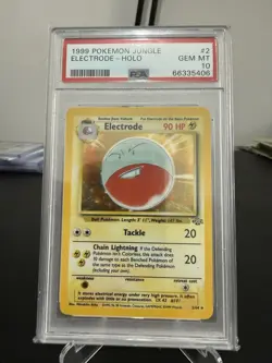 Pokemon Electrode Jungle Holo 2/64 WOTC PSA 10 Gen Mint Low Pop 1999 - Image 1