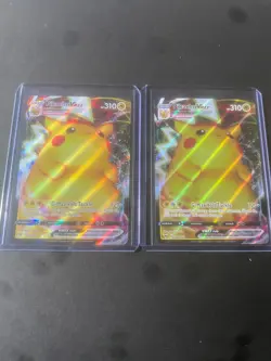 2020 Pokemon SWSH Vivid Voltage Pikachu VMAX #044/185 x2 - Image 1