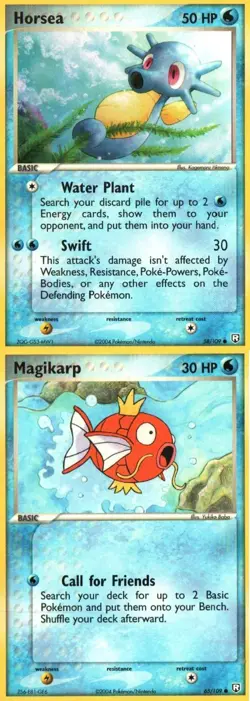 Pokemon TCG EX Team Rocket returns Magikarp Horsea - Image 1