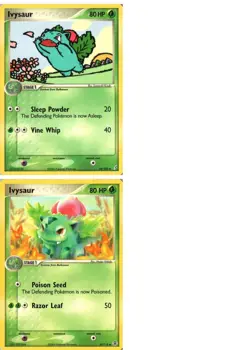 Pokemon TCG EX Crystal Guardians Ivysaur FR LG x2 LP - Image 1