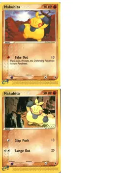Pokemon TCG EX Ruby Saphire Makuhita X2 LP - Image 1