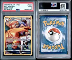 2022 POKEMON SWORD & SHIELD LOST ORIGIN #TG03 FULL ART/CHARIZARD PSA 9 - Image 2