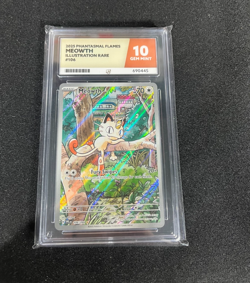 Meowth 106/094 Phantasmal Flames ACE 10 - Perfect Sub Grades - Pokemon TCG - Image 1