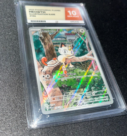 Meowth 106/094 Phantasmal Flames ACE 10 - Perfect Sub Grades - Pokemon TCG - Image 3
