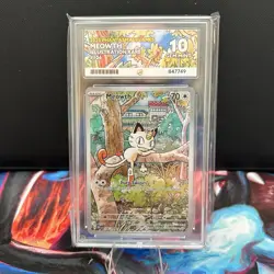 Pokemon TCG Meowth Phantasmal Flames 106/094 ACE 10 - Image 1