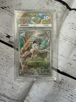 Pokemon TCG Meowth Phantasmal Flames 106/094 ACE 10 - Image 1