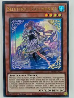 Yugioh Selettrice Vaalmonica - LEDE-EN022 - Ultra Rare - 1st Edition Near Mint, - Image 1