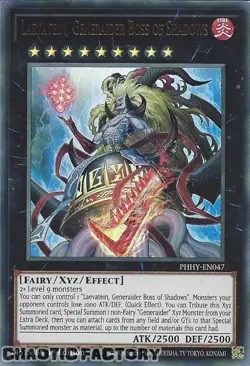 YUGIOH PHHY-EN047 Laevatein, Generaider Boss of Shadows Ultra Rare 1st Edition N - Image 1