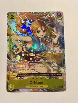 OP06-101 O-Nami R One Piece TCG Full Art Holo Rare - Image 1