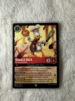TCG Disney Lorcana Donald Duck Kuchenschleuderer 107/204 Legendar DE - Image 1