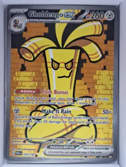 Pokemon Paradox Rift - GHOLDENGO EX - SPECIAL ILLUSTRATION RARE 252/182 - NM - Image 1