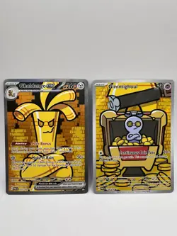 Gholdengo Ex & Gimmighoul IR SV04: paradox Rift Pokemon TCG NM - Image 1