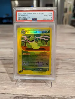 PSA 8 NM-MT 2003 POKEMON AQUAPOLIS SET VICTREEBEL REVERSE HOLO CARD 42/147 - Image 1