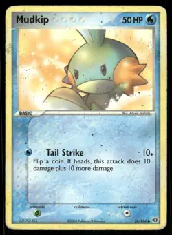 Pokemon Cards Mudkip 56/106 Emerald Common HP - Image 1