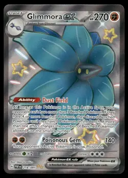 Pokemon Cards Glimmora ex 218/091 Paldean Fates Shiny Ultra Rare NM - Image 1