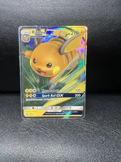 Raichu GX SM213 Hidden Fates Promo Pokemon Card 2019 - Image 1