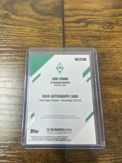 2025-26 Topps Chrome Bundesliga Jens Stage Black Wave Auto 9/10 SV Werder Bremen - Image 4