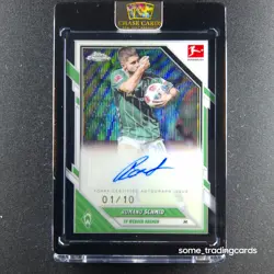 Topps Romano Schmid Black Wave /10 Auto Werder Bremen 2025/26 Chrome Bundesliga - Image 1
