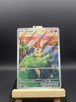 Pokemon TCG Victini SVP 208 Black Star Promo Illustration Rare Near Mint - Image 1