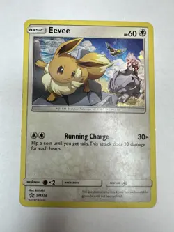Eevee SM235 Sun & Moon Holo Promo Pokemon LP - See Photos! - Image 2