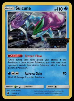 Suicune (Legendary Pokemon) 59/214 - Pokemon Lost Thunder - Holo Rare (LP) - Image 1