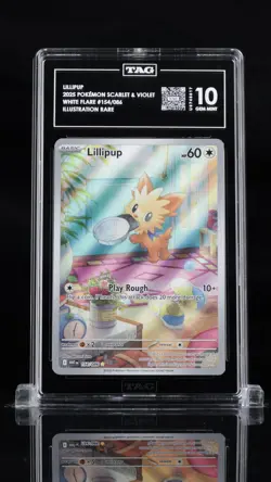 TAG 10 Lillipup 154/086 - Pokemon White Flare - Illustration Rare - Image 1