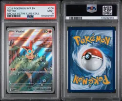 2025 POKEMON SVP VICTINI ILLUSTRATION COLLECTION PROMO #208 VICTINI PSA 9 - Image 3