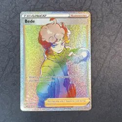 Bede (Secret) 207/202 Swsh01: Sword & Shield Holo Trainer Rainbow Pokemon - Image 1