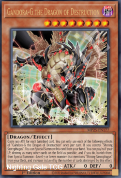 Yugioh! Mega Tins 2025 PREORDER 1x UR Gandora-G the Dragon of Destruction - Image 1