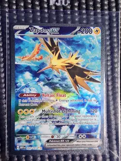 Pokemon TCG Scarlet & Violet 151 Zapdos Ex Secret Illustration Rare 202/165 NM - Image 1