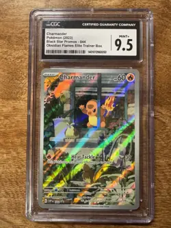 Pokemon 🔥 Charmander Obsidian Flames ETB Black Star Promo Holo #44 🪟 CGC 9.5 - Image 1