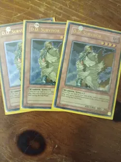 3x D.D. Survivor (UTR)TLM-EN023 The Lost Millennium 1x 1st Edition, 2x Unlimited - Image 1