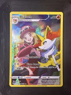 Braixen TG01/TG30 SWSH12: Silver Tempest Trainer Gallery - Pokemon Card - NM - Image 1