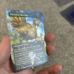 Travelling Chocobo Track Foil Borderless Magic The Gathering MTG - Image 3