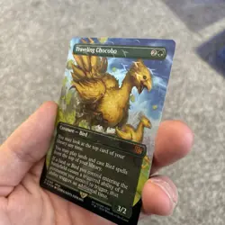Travelling Chocobo Track Foil Borderless Magic The Gathering MTG - Image 4
