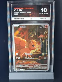 Ace 10 Vulpix 138/132 IR Mega Evolution English Pokemon Card - Image 1