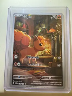 Pokemon TCG Vulpix 138/132 Illustration Rare Mega Evolution Mint - Image 1