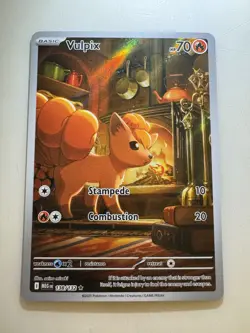 Pokemon TCG Vulpix 138/132 Illustration Rare Mega Evolution Mint - Image 3