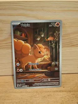 Pokemon TCG Mega Evolution Vulpix 138/132 Illustration Rare Card English - Image 1