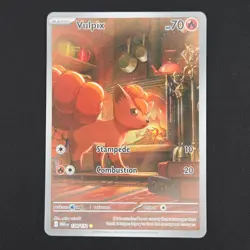 Pokemon TCG Card Vulpix 138/132 Mega Evolution Illustration Rare Holo - NM - Image 1