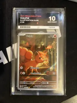 Pokemon TCG - Mega Evolution - Vulpix 138/132 - IR - ACE 10 - Perfect Subgrades - Image 1