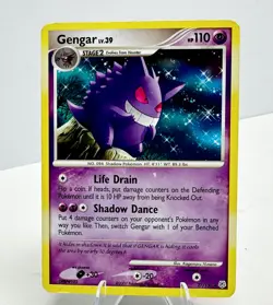 2007 Pokemon Gengar Diamond & Pearl Non Holo Rare Card 27/130 MP - Image 1