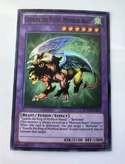 Yugioh Chimera The Flying Mythical Beast LCYW-EN052 Super Rare Unlimited NM - Image 1