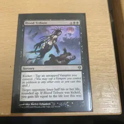 Magic: The Gathering Zendikar Blood Tribute Card Excellent Condition - Image 1