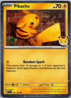 Pikachu (Pokemon Day 2026) Common Miscellaneous Cards & Products 051/162 NM - Image 1