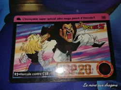 Carte Dragon Ball Z Carddass Hondan 92 FR rare card DP vf 738 C 18 Satan android - Image 1