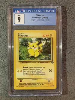 1999 Pokemon Pikachu 60/64 Jungle CGC 9 (PSA BGS) NM/MINT+ - Image 1