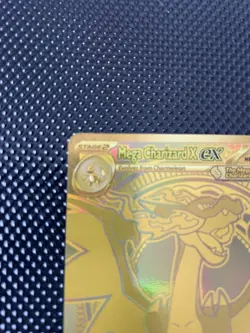 Pokemon Mega Charizard X ex Gold Ultra Rare 130/94 Phantasmal Flames English NM - Image 2