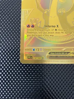 Pokemon Mega Charizard X ex Gold Ultra Rare 130/94 Phantasmal Flames English NM - Image 5
