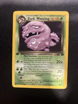 Pokemon Cards: Team Rocket 1st Edition Rare: Dark Weezing 31/82 Nm/vlp - Image 1